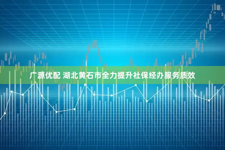 广源优配 湖北黄石市全力提升社保经办服务质效