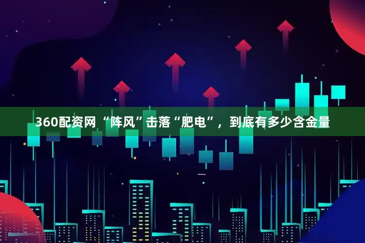 360配资网 “阵风”击落“肥电”，到底有多少含金量
